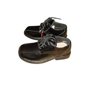DEER STAGS Youth Dress Shoe Size: 11 Gabe Oxford Lace-Up, Black. #23599